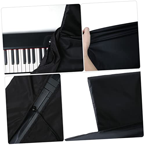 WHAMVOX Capa de piano contra poeira capa de piano elástica protetor de teclado de piano digital pian