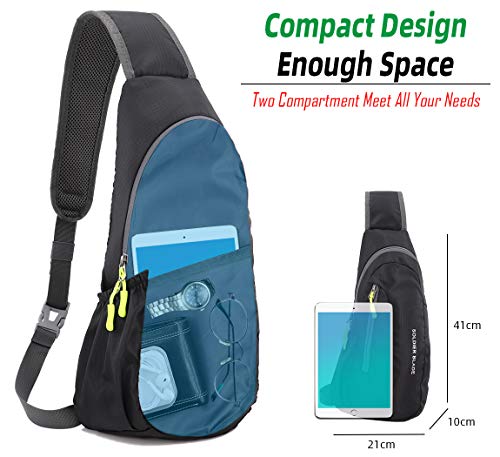 Gisdanchz Zaino Monospalla Uomo Impermeabile