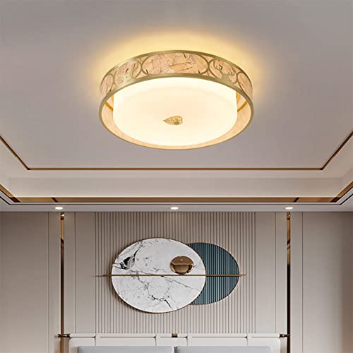 Plafonnier rond nordique dimmable au design minimaliste pour séjour