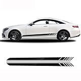 2 PCS Edition 1 C63 AMG Side Stripes Vinyl Decal Stickers for Benz C Class W205 Coupe Sedan W206 W213 E Class Stickers