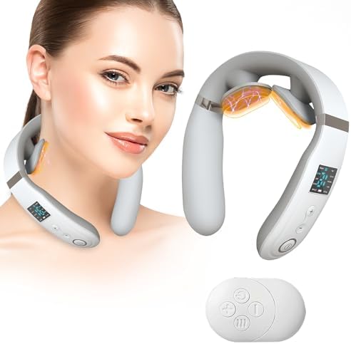Neck Massager for Pain Relief Deep Tissue,Electric Portable Neck ...