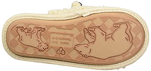 Dearfoams Women's Unisex Adult Lil Bear Scuff Slipper, Cream, Medium #TOP3