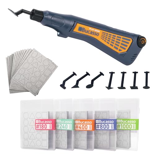 Cordless Pen Sander, Variable Speed and USB Charging with LED Light, and 180/240/400/800/1000 Grits Sandpaper Each 10pcs, Multi-Purpose Power Tool for Sanding, Polishing, Finishing, DIY Crafts