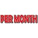 Flywheel Giant Magnetic Numbers (Per Month, Red)