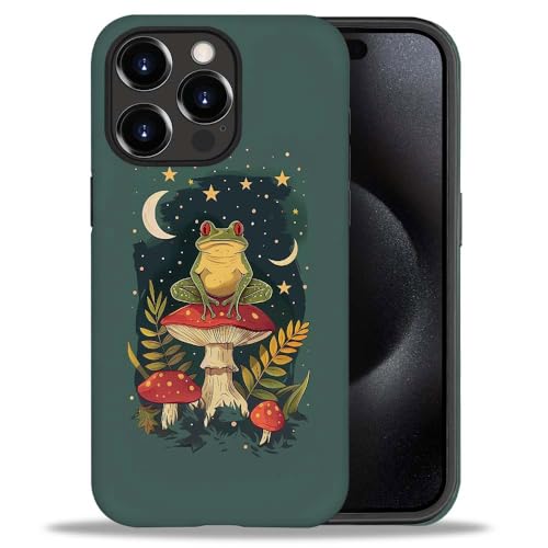 Coque iPhone 14 Pro Max anti-choc souple motif amusant de grenouille
