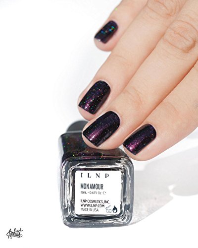 Image of ILNP Mon Amour - Dark Purple Holographic Nail Polish