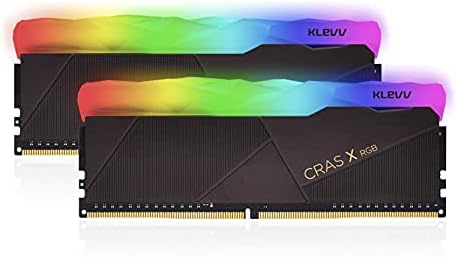 KLEVV CRAS X RGB 16GB (2 x 8GB) DDR4 Gaming UDIMM 3200MHz CL16 SK Hynix Chips 288 Pin Desk Ram Memory (KD48GU880-32A160X)
