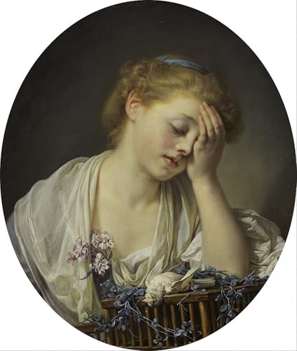 Affiche Jean Baptiste Greuze pour décoration de bureau élégante et salon chaleureux