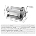Happybuy Manual Dough Sheeter Machine, Puff Pastry Sheeter and Fondant Roller, Removable Handle, Roller for Easy Cleaning, Max 1/2 inch Adjustable Thickness, for Home or Small Commercial Kitchens