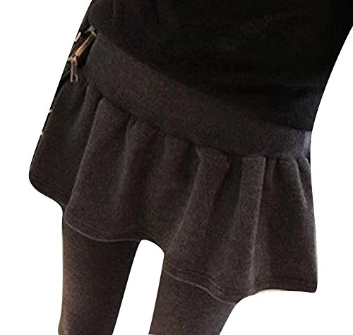 Women's Thickened Skirt False Two Leggings Culotte Pants