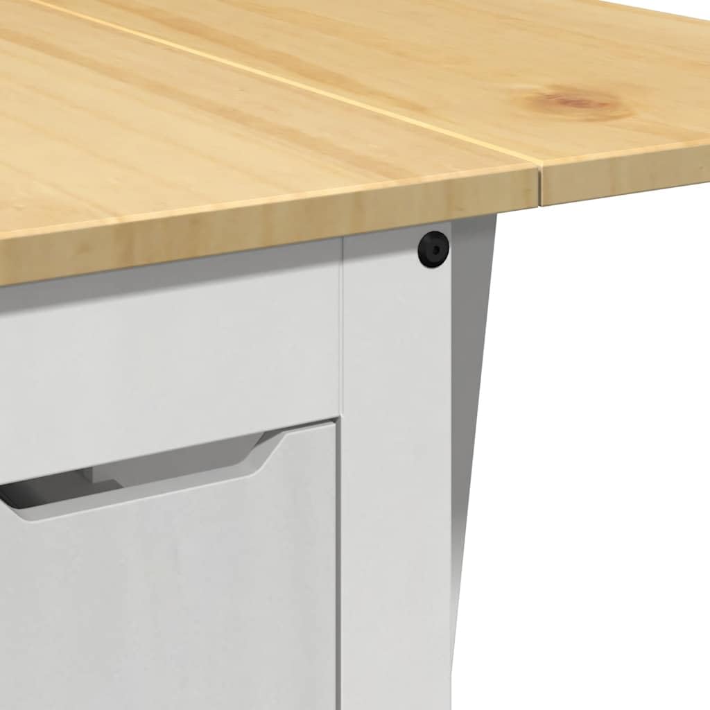 Set Comedor Plegable Mariposa 5 pzas Corona Madera Pino Blanco