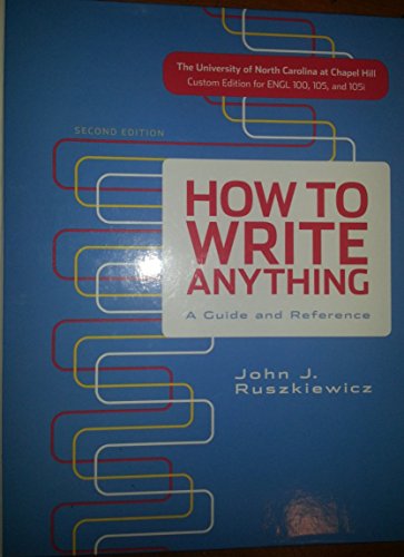 HOW TO WRITE ANYTHING >CUSTOM< 1457634708 Book Cover
