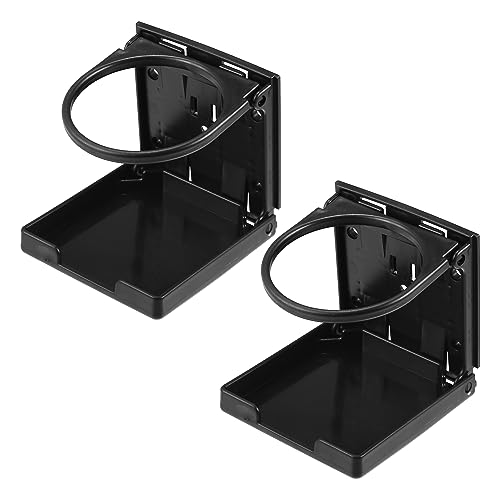 Portavasos Plegable Negro Universal para Coche 2 Pzas miniatura 1