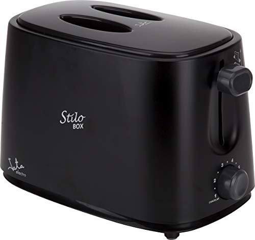 Mini-Toaster Jata TT631 mit Schutzkappe und zwei breiten Schlitzen