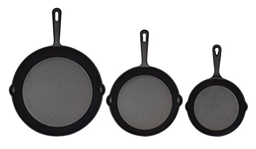 Jim Beam Pre-Seasoned 3-Skillet Set 6