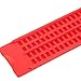 COOPHYA Reusable Plastic Braille Writing Board 4-line 28-Cell Set with Stylus Pens for Blind Learning and Writing Aid in Red