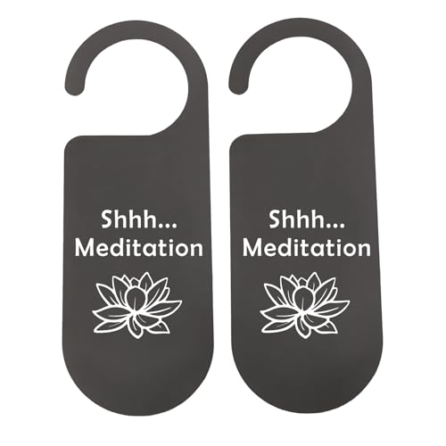 CENWA 2 Pcs Meditation Door Hanger Meditation Decor Do Not