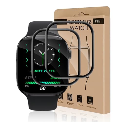 Carantee 2 Stück Schutzfolie für Panzerglas für Apple Watch Series 10 46mm Schutzglas, Kratzfest Displayfolie, 3D-Vollsc...