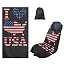 Black-American Flag Print