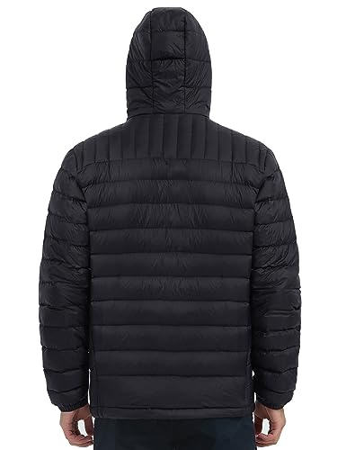 Lesmart Men Down Jacket Puffer Winter Jacket with Hooded Packable Lightweight Windproof Insulated Warm Coat3