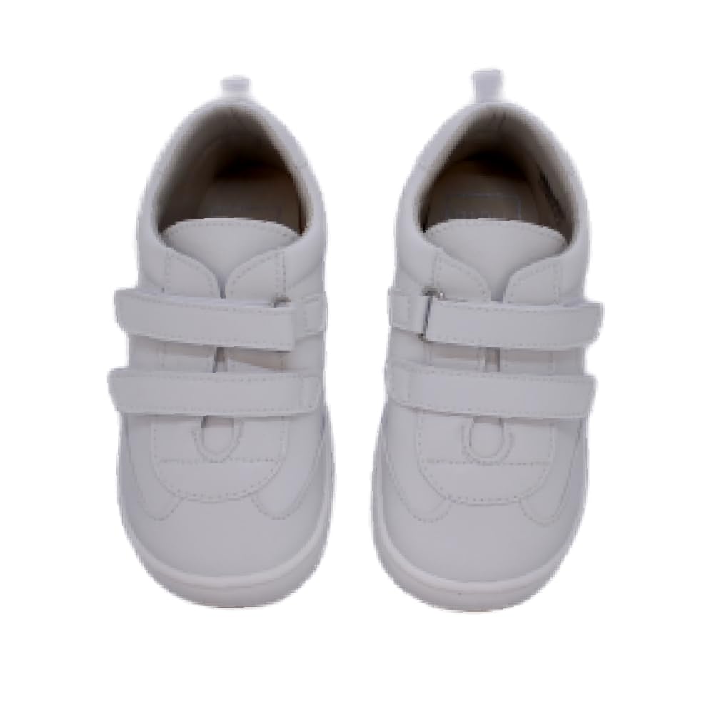 PIRUFIN - Zapatilla Deportiva respetuosa Pirufin – Blanco con Logotipo - 6200-1 para: Niños