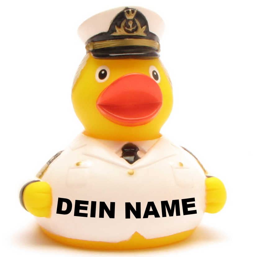Bath Duck - Personalised (Captain Duck)