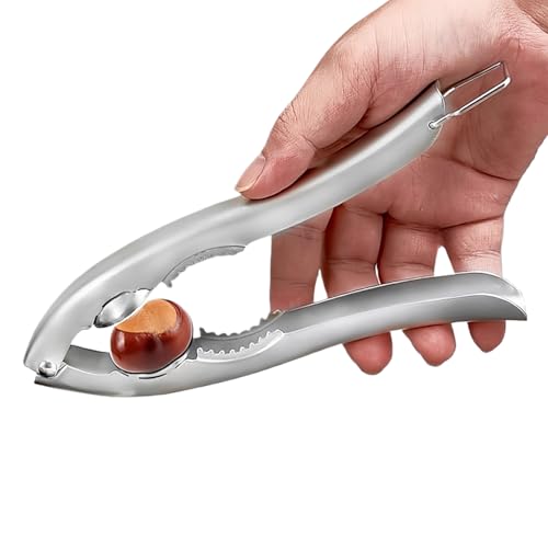 栗剥き器 | 人間工学に基づいたステンレス製剥き器 | ナッツ割り器 | 皮剥き用休日食品準備家族家庭キッチン料理スナック準備