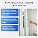 Fensterkontaktschalter mit Mini Fenster Sensor, Funk Abluftsteuerung für Dunstabzugshaube Kamin, Wireless Fensterschalter Funksteckdose für sicheres Heizen, Einfache Montage