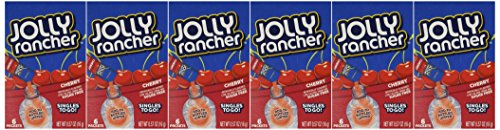 Jolly Rancher Singles To Go Cherry Drink Mix, Pack Of 6 (36 Sticks Total) image 5