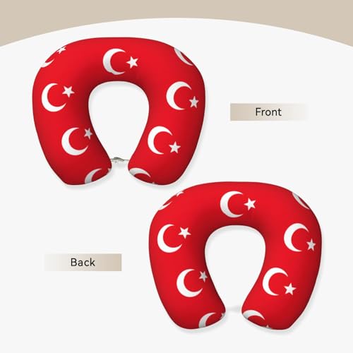 Almohada de Viaje de Poliéster para Cuello Color Negro miniatura 3