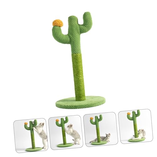 Rascador para gatos torre vertical de silicona verde miniatura 7