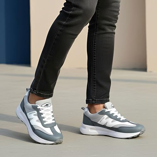 Image of BRUTON Fyrox-618 Men's Running Shoes | Lightweight Sports Shoes for Men | Comfortable Walking Jogging Gym Shoes | Lace-Up Flexible Daily Use Footwear