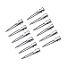 50pcs 1.75 Inches Single Prong Curl Clips Silver Section Clips Metal Alligator Hair Pins Clips for Hair Extensions