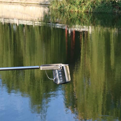 Teleskop-Wasser-Probenehmer-Kit, 304 Edelstahl-tiefes Brunnen-Beabtast-Werkzeug mit Schwenkbecher für Rivers Lakes Pools Kanalinspektion Tragbare Laborausrüstung