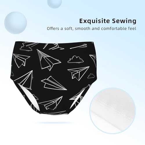 Paper Airplane Girls' Underwear Soft Cotton Little Girls Panties Comfort Briefs3