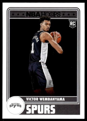 2023-24 Hoops #298 Victor Wembanyama RC Rookie San Antonio Spurs NBA Basketball Trading Card