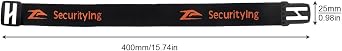 Nylon 15.7/400mm Head Fastening Strap, Elastic Headlight Strap for 22mm - 26mm Torch Headlight Holder (4)