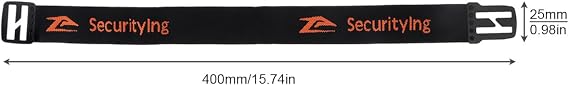 Nylon 15.7/400mm Head Fastening Strap, Elastic Headlight Strap for 22mm - 26mm Torch Headlight Holder (4)