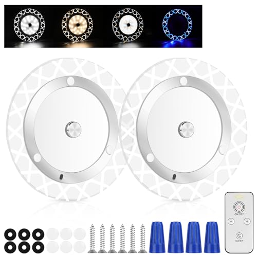 URAQT Lámpara de techo LED para RV 2 Pack