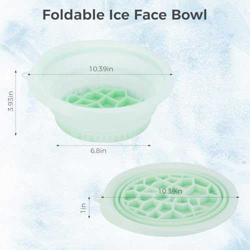 Image of Face Bowl for Ice with Built-In Icetray,Green
