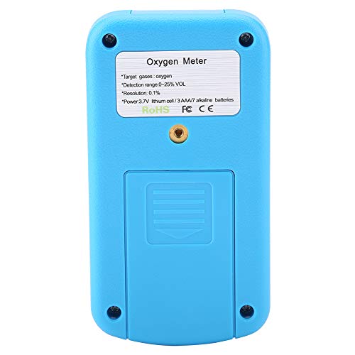 Detector de gas oxígeno monitor de O2 portátil Garosa 803 con triple alarma de seguridad 5