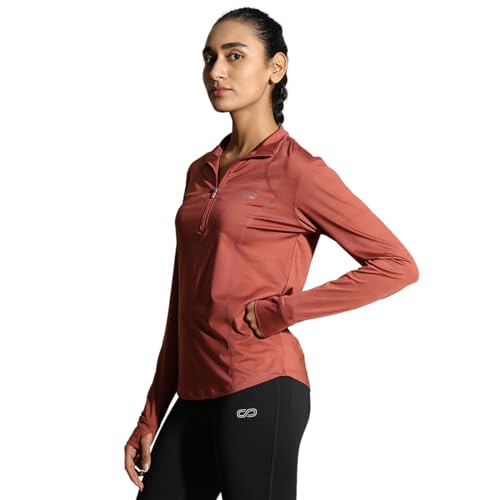 Image of Silvertraq Women's Athleisure Runner Zip Neck T-Shirt