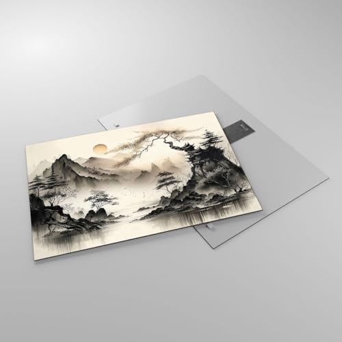 Tableau en Verre Impression Moderne Asie Premium