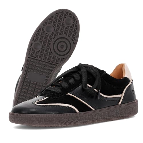 Baskets basses Milly Frye en dentelle noir pour femme en cuir Stafford taille 39-40