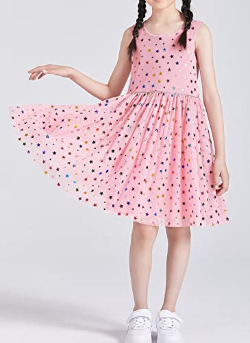 DaniChins Girls Sleeveless Tutu Dress Layered Tulle Sparkle Dress for Girls4