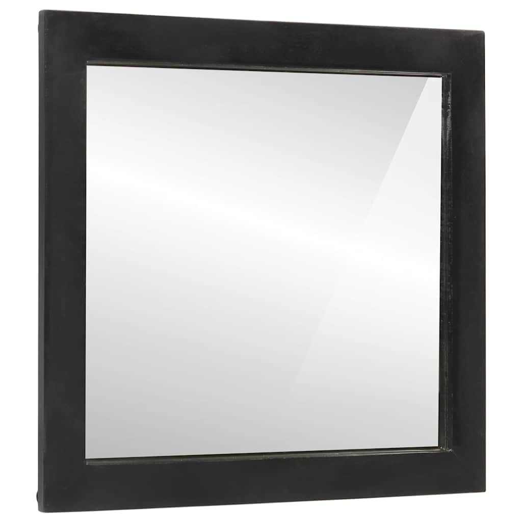 Hothingwell Badezimmerspiegel, Massivholz, Mangobaum, 55 x 1 x 60 cm | Wandhalterung, klares Bild, nicht verformt, für Make-up, Rasur, einzigartige Holzmaserung