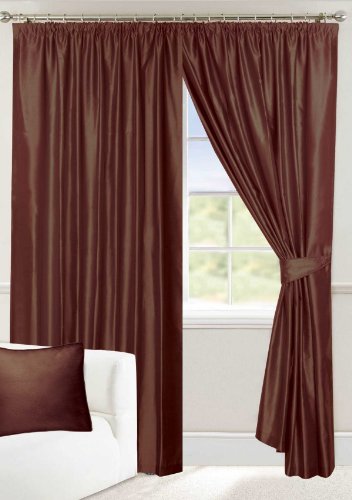 Textiles Direct Allure Chocolate Seda sintética 18 A Juego Funda para cojín