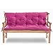 ZQD Coussin Dossier pour Banc De Jardin Canapé - Matelas Coussin pour Banc Jardin Dossier, Épaissir Coussin Balancelle, 2 Ou 3 Sièges (Couleur : Rose, Size : 150x100cm)