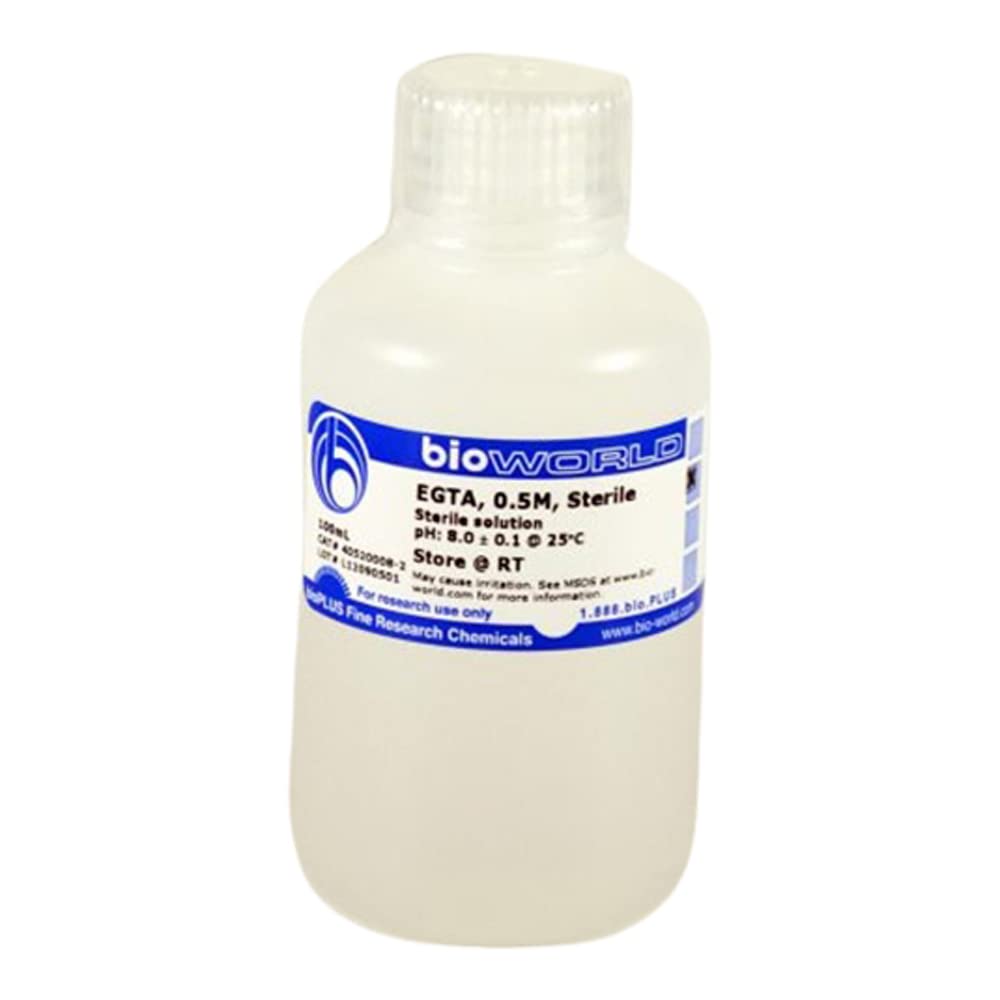 bioWORLD 40520008-1 EGTA, 0.5M, Sterile, (pH 8.0), 50 mL