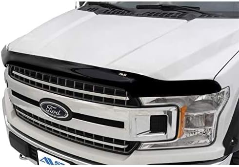 Auto Ventshade [AVS] Bugflector II Hood Shield | 2008 - 2013 Ford Econoline Vans, 2008 - 2023 Ford E - 450 Super Duty, High Profile, Smoke, 1 pc. | 25016